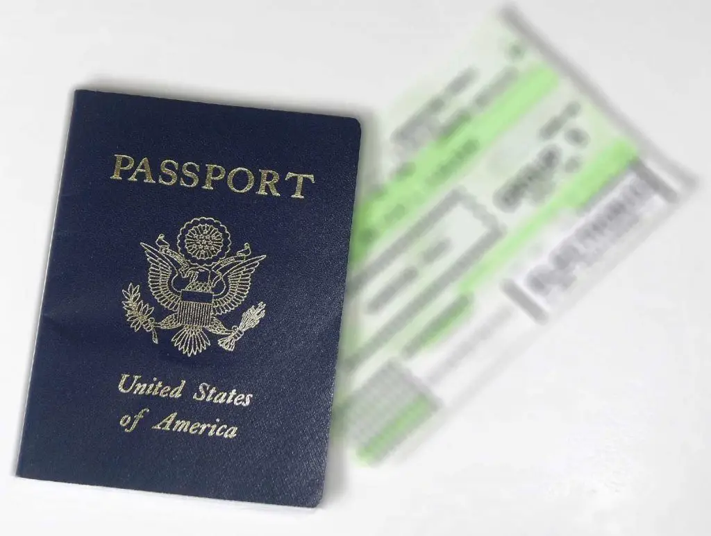 passport with boarding pass