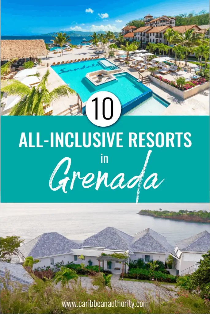 Pinterest pin for all inclusive resorts in Grenada