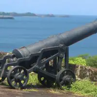 a cannon at Fort Georges, Grenada