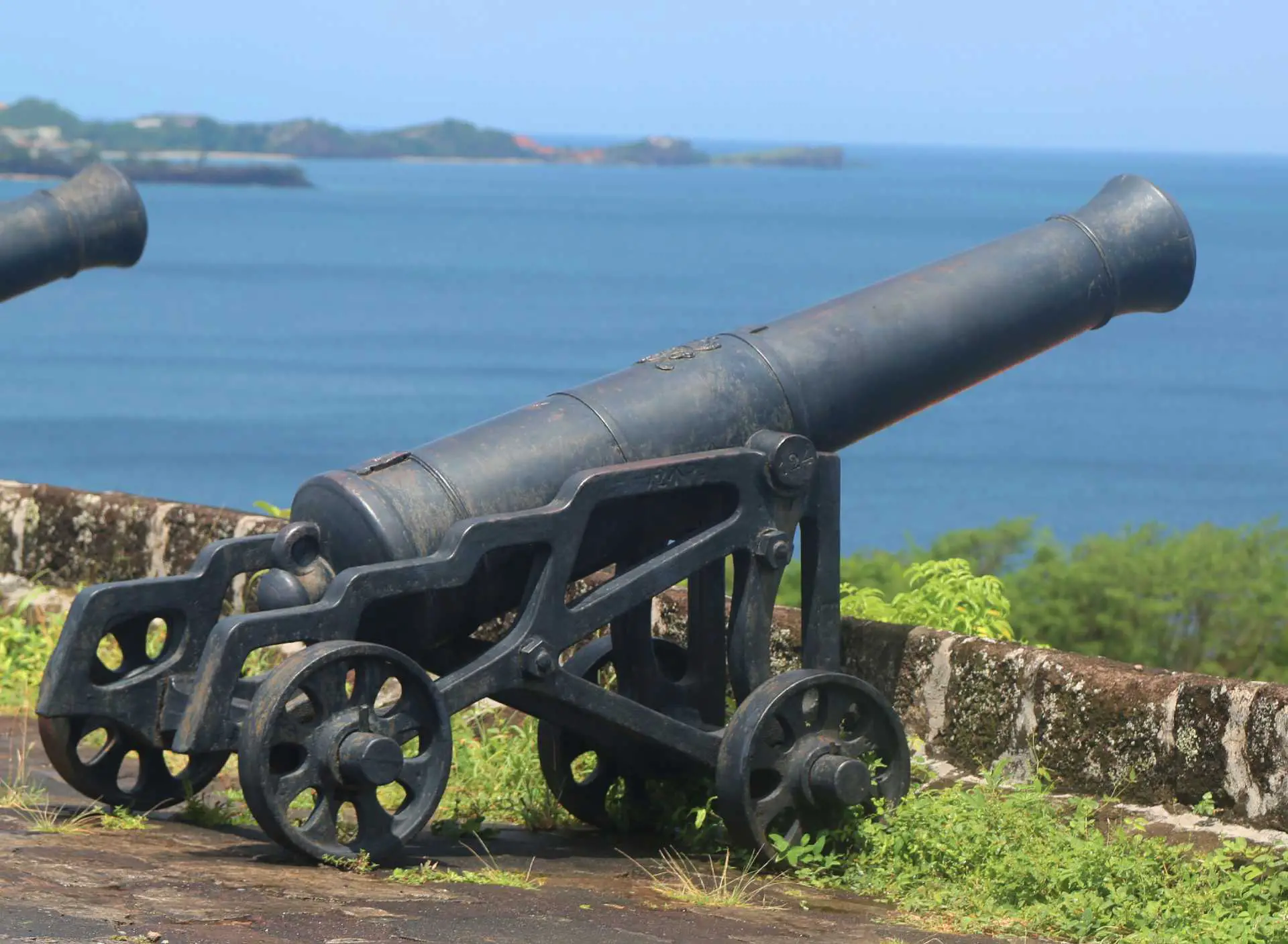 a cannon at Fort Georges, Grenada