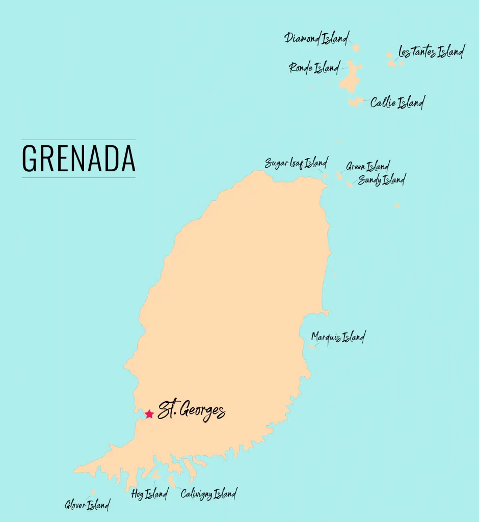 The tiny islands around Grenada