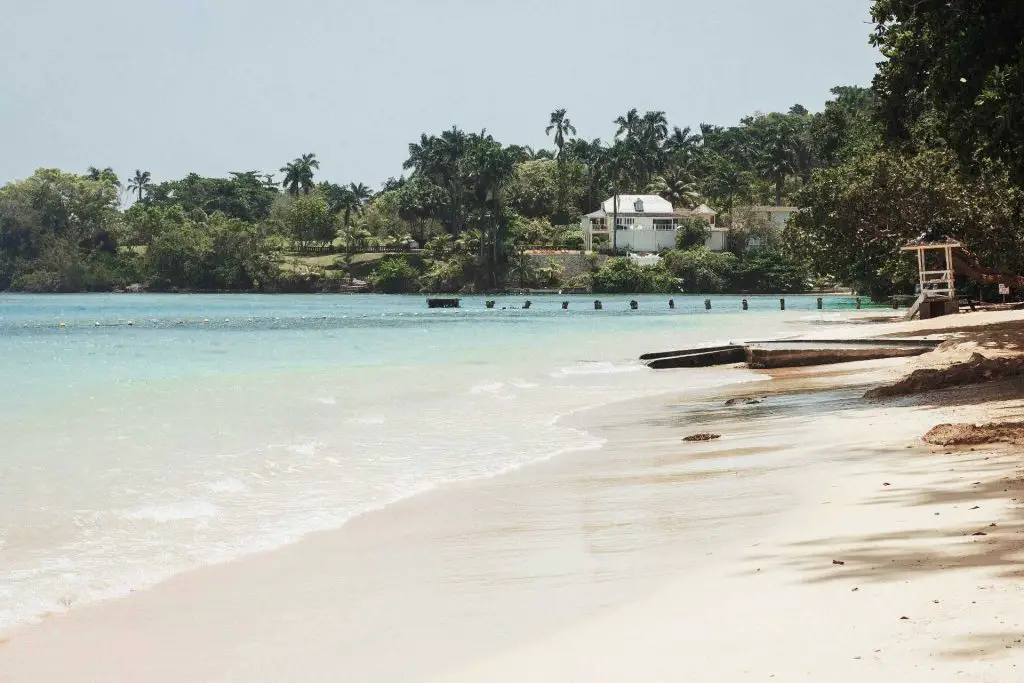 A beautiful beach near Dunn's River Falls & Park in Ocho Rio, Jamaica