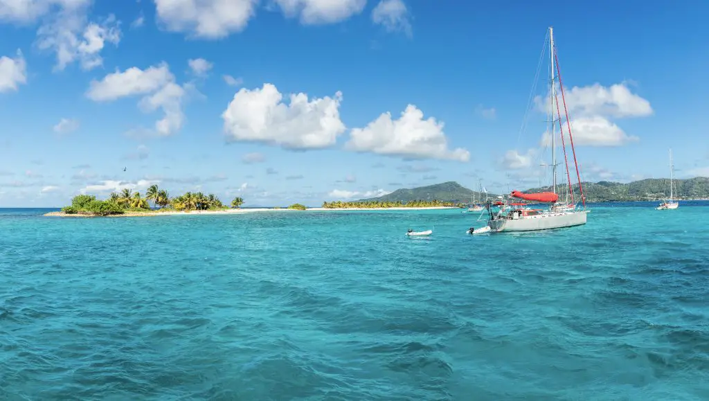 Caribbean sea overlooking Carriacou