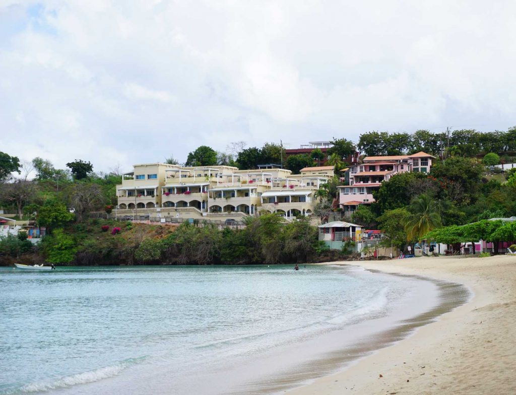 Mariposa Condos overlooking Morne Rouge Beach in Grenada.